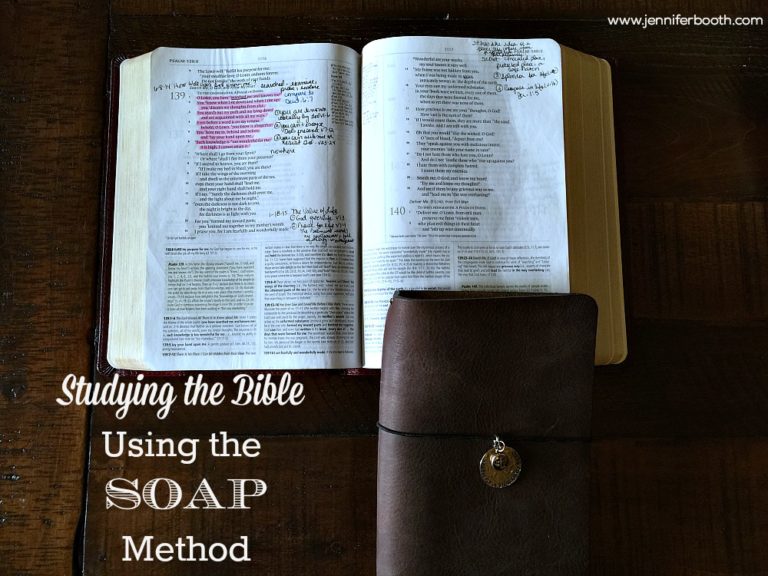 Studying the Bible Using the SOAP Method