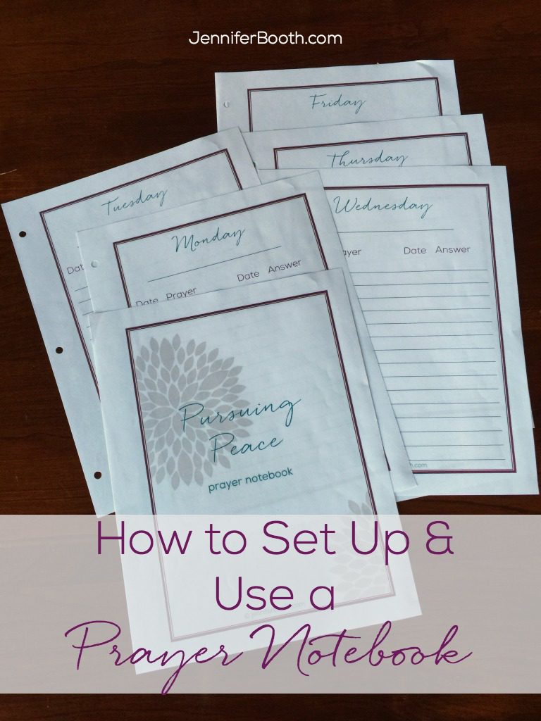 How to Set Up and Use a Prayer Notebook