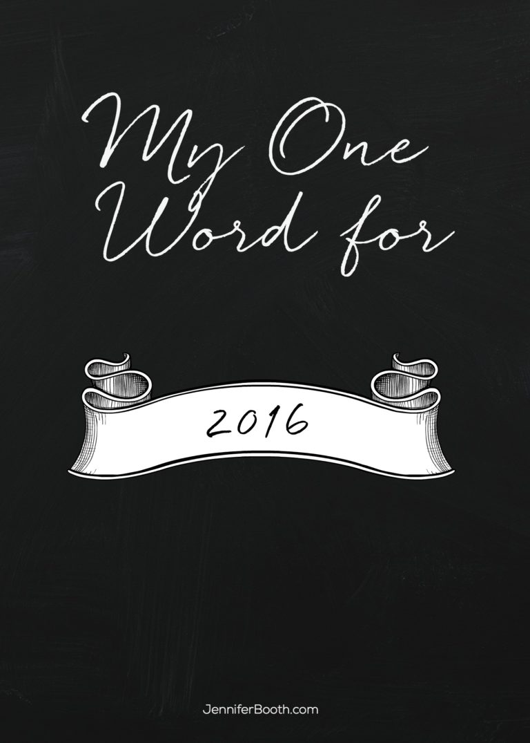 My One Word for 2016