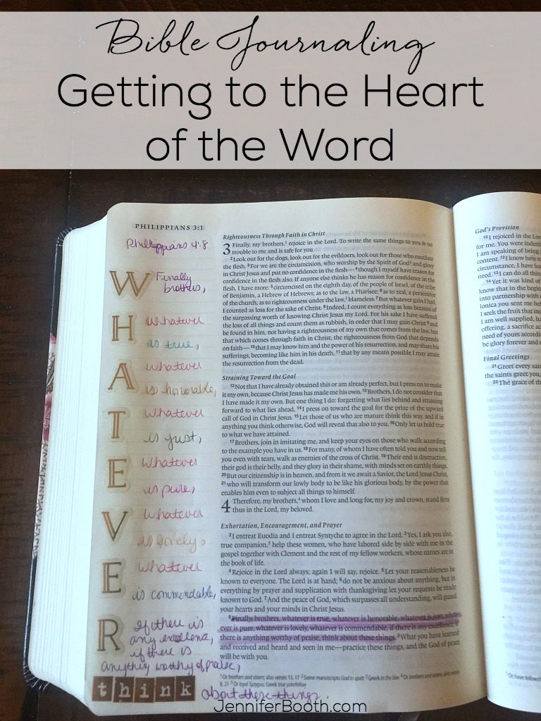 Bible Journaling-Getting to the Heart of the Word