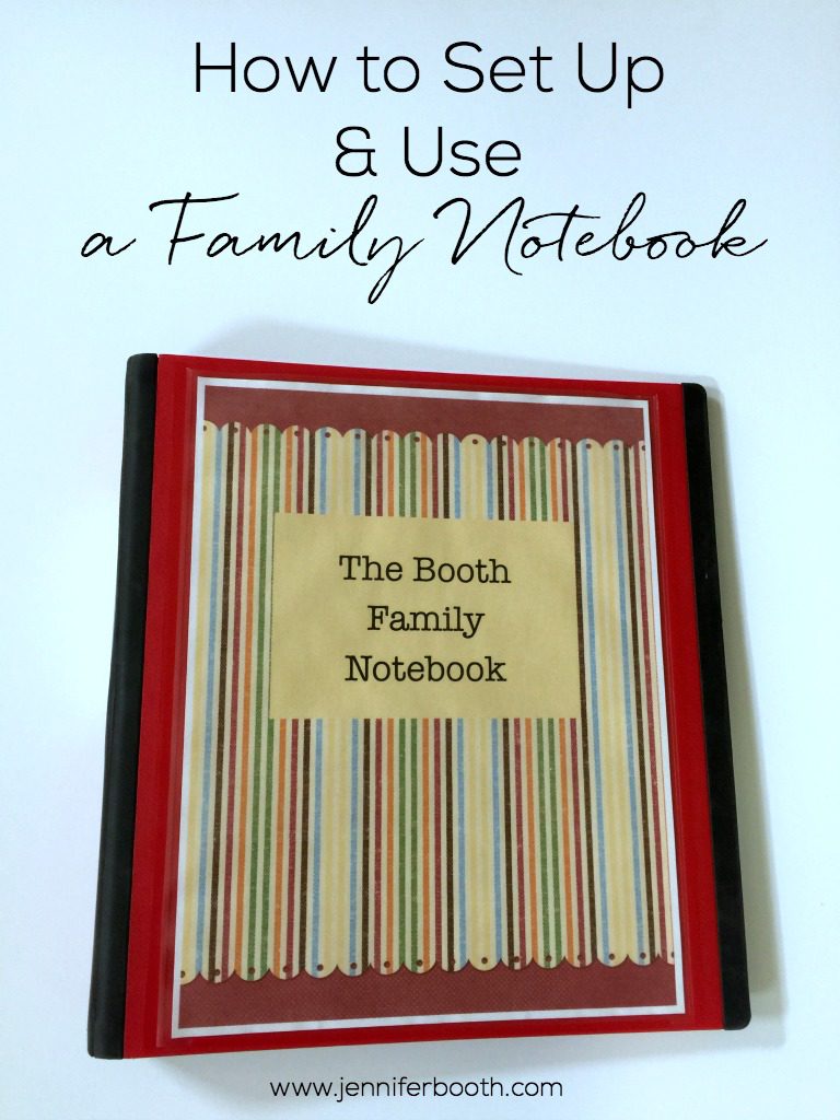 How to Set Up and Use a Family Notebook
