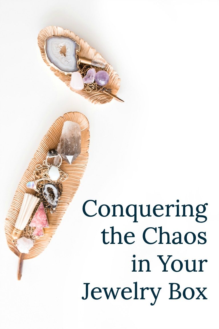 Is your jewelry box out of control? Try this simple setup to conquer the chaos in your jewelry box.