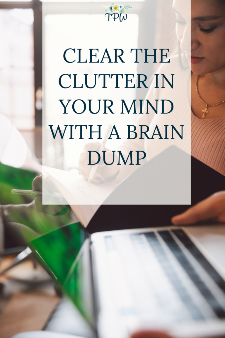 Is your mind cluttered with all the things you need to do? Try out a brain dump to help ease your mind. Follow a simple 5 step process to get those thoughts out of your head to give you more peace.